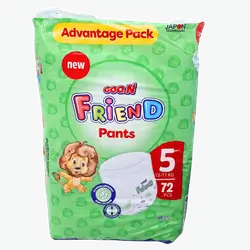 Friend Baby Diapers Shorts No. 5, 72 Count