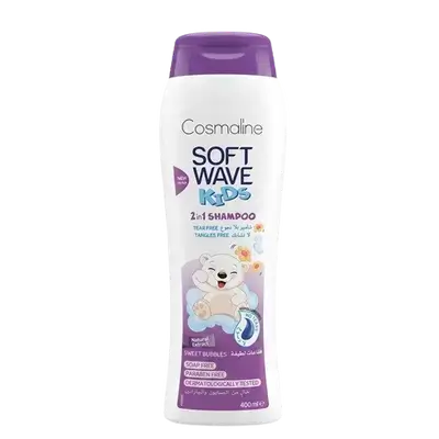 Soft Wave Kids 2in1 Shampoo Sweet Bubbles 400ml _ Cosmaline