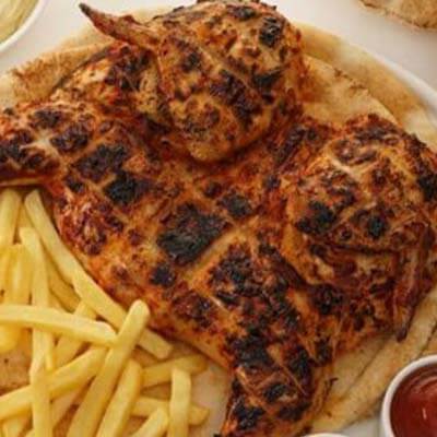 Grilled Chicken On Charcoal