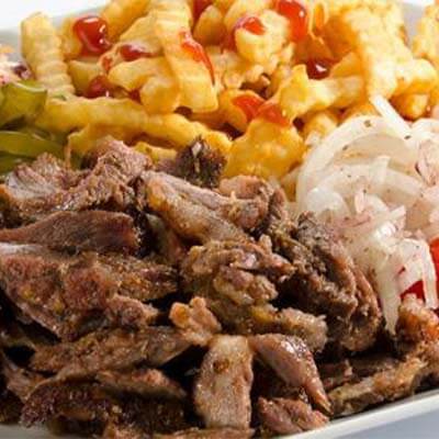 Meat Shawarma on Charcoal  Half Dish