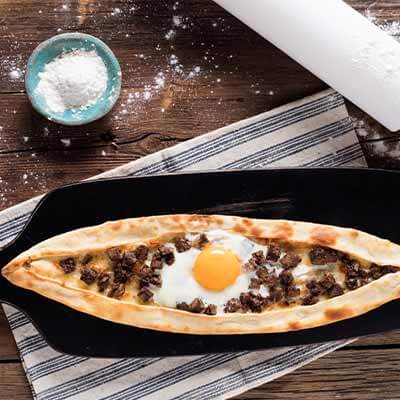 Pita With Meat & Eggs