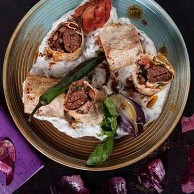 KEBAB WRAP WITH YOGURT