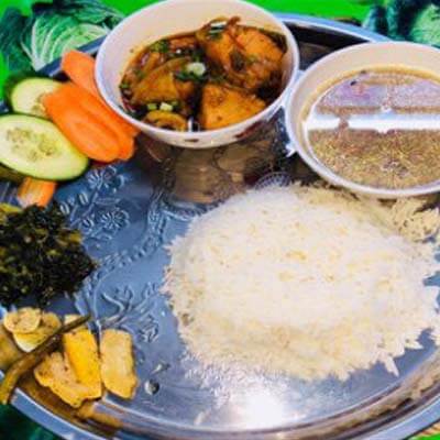 Nepali Chicken Rice Set