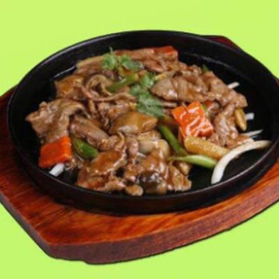 Sizzling Beef With Onion Soy