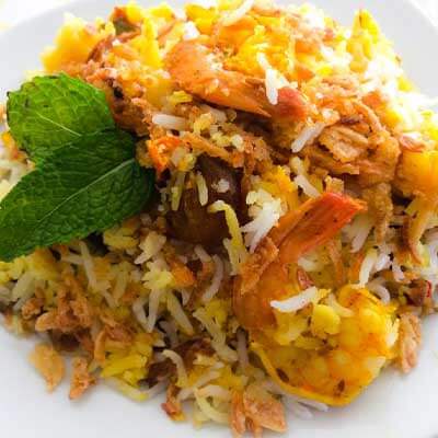 Shrimps Biryani