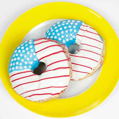 American Flag Donut