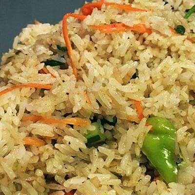 Thai Herbs Fried Rice Khao Phad Prik Gang Kiew Wan
