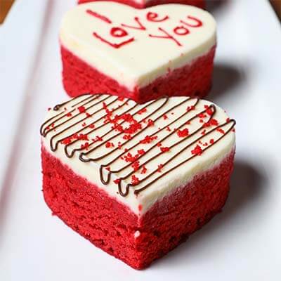 Red Velvet Heart Cake