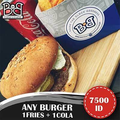 Any Burger + 1 Fries + 1 Cola