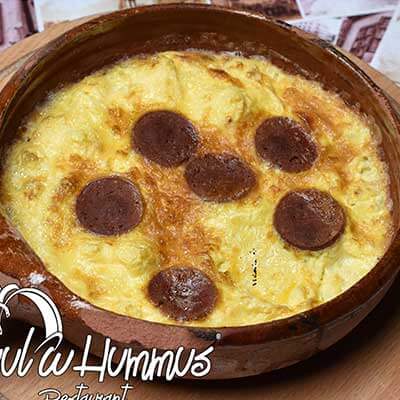 Eggs with Sausage Pottery