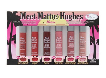 Meet Matt(e) Hughes MIAMI Collection 6 Mini Long-Lasting Liquid Lipsticks _ The Balm