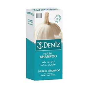 Herbal Garlic Shampoo for All Hair Types 500ml _ DENIZ