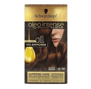 Oleo Intense 4-18 Mocca Brown Permanent No Ammonia Coloration _ Schwarzkopf