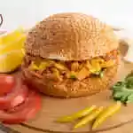 Chicken Tantuni Burger With Cheese