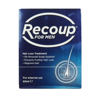 Recoup For Men 5% Minoxidil Scalp Solution for Hair Loss Treatment 60ml
