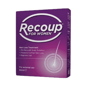 Recoup for Women 2% Minoxidil Scalp Solution for Hair Loss Treatment 60ml
