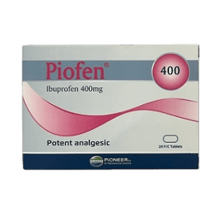 Piofen (Ibuprofen 400mg) Potent Analgesic 20 Film Coated Tablets _ PIONEER