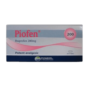 Piofen (Ibuprofen 200mg) Potent Analgesic 20 Film Coated Tablets _ PIONEER