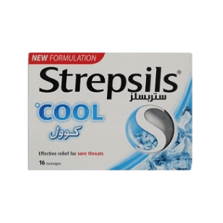 COOL Effective Relief for Sore Throat 16 Lozenges _ Strepsils