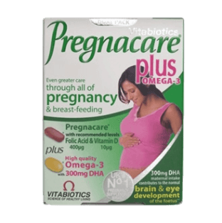 Pregnacare Plus Omega-3 (300mg DHA) Dual Pack 56Tabs/Caps _ VITABIOTICS