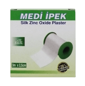 Silk Zinc Oxide Plaster 3m x 2.5cm _ MEDI IPEK