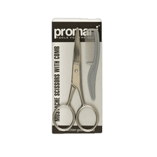 Mustache Scissors With Comb PR-741 _ Promani