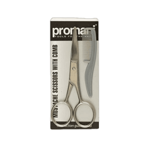 Mustache Scissors With Comb PR-741 _ Promani