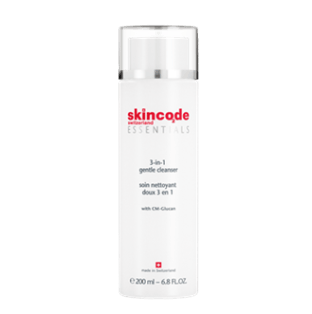 ESSENTIALS 3-in-1 Gentle Cleanser with CM-Glucan 200ml _ Skincode Switzerland