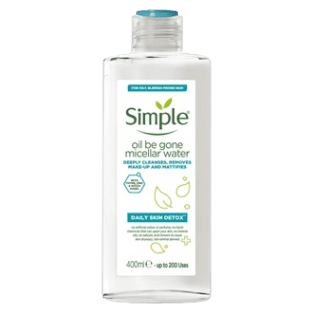 Sensitive Skin Experts Daily Skin Detox Oil Be Gone Micellar Water 400ml _ Simple