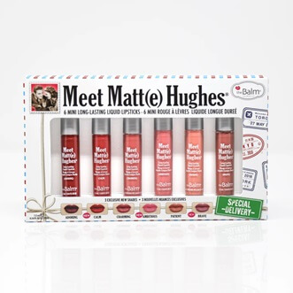 Meet Matt(e) Hughes 6 Mini Long-Lasting Lipsticks SPECIAL DELIVERY _ the Balm