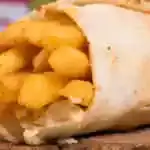 French Fries Sandwich With Bread