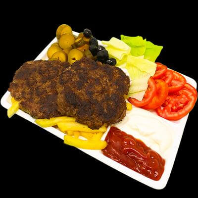 Half Burger Meal