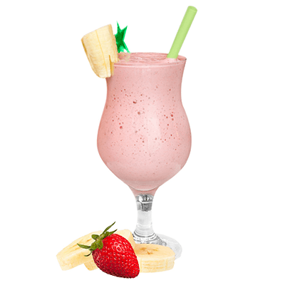 Banana Strawberry Cocktail