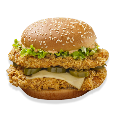 Double chicken sandwich